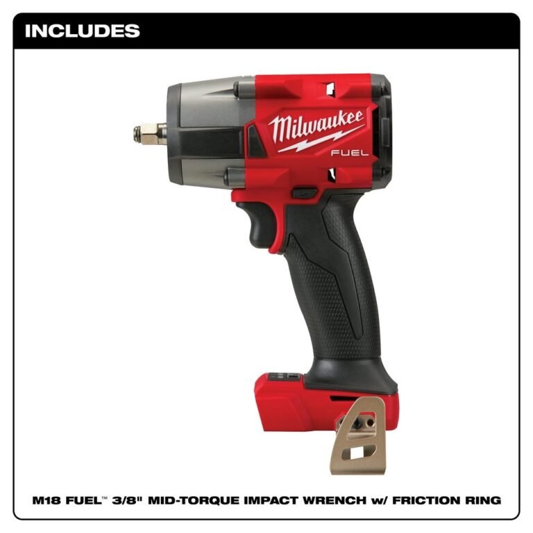 Milwaukee 2960-20 M18 FUEL 3/8-Inch Mid-Torque Impact Wrench with Friction Ring, Tool Only