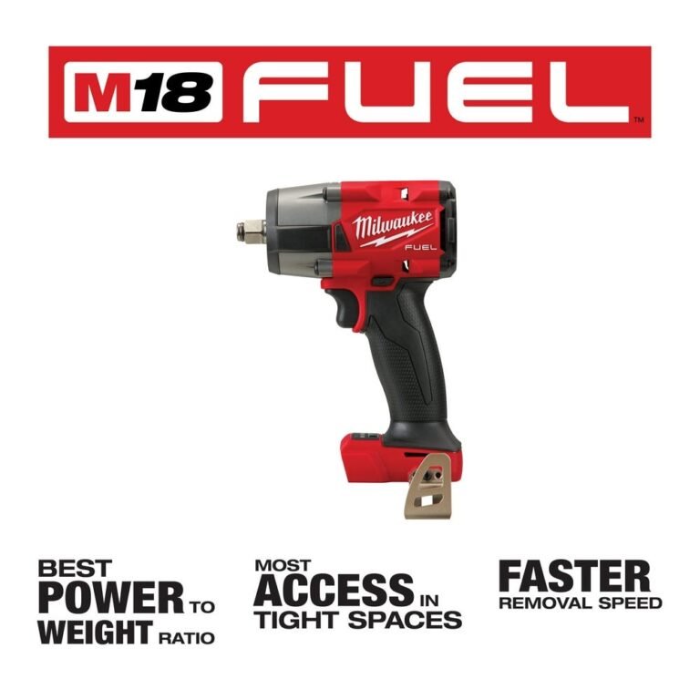 Milwaukee 2962-20 M18 FUEL 1/2-Inch Mid-Torque Impact Wrench with Friction Ring, Tool Only