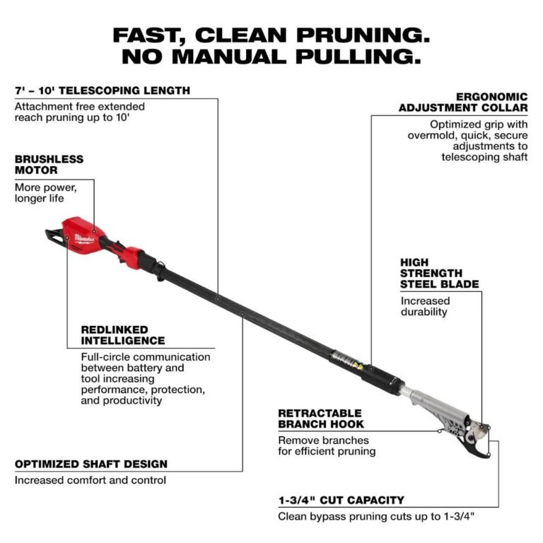 Milwaukee 3008-20 M18 Brushless Telescoping Pole Pruning Shears (Tool Only)