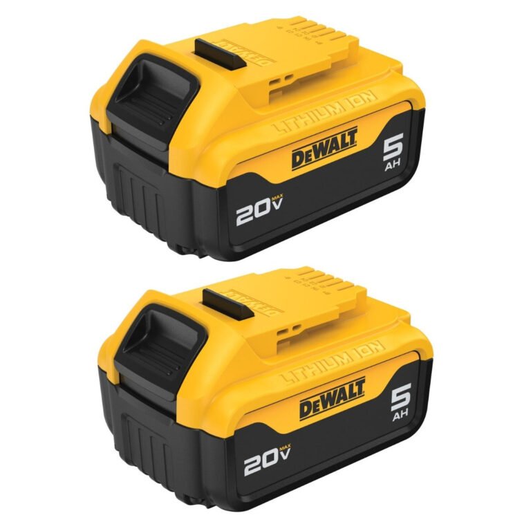 DeWalt DCB205-2 20V MAX 5.0Ah Lithium Ion Batteries, 2-Pack
