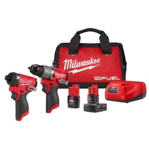 Milwaukee 3497-22 M12 FUEL 1/2-in. Drill Driver and 1/4-in. Hex Impact Driver Combo Kit