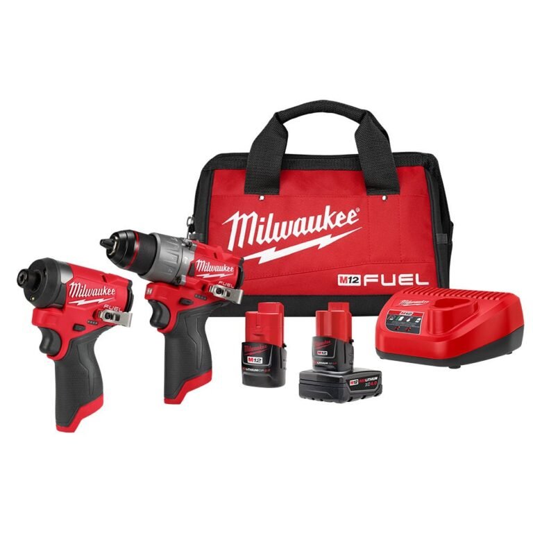 Milwaukee 3497-22 M12 FUEL 1/2-in. Drill Driver and 1/4-in. Hex Impact Driver Combo Kit