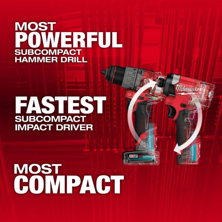 Milwaukee 3497-22 M12 FUEL 1/2-in. Drill Driver and 1/4-in. Hex Impact Driver Combo Kit