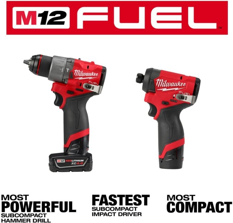 Milwaukee 3497-22 M12 FUEL 1/2-in. Drill Driver and 1/4-in. Hex Impact Driver Combo Kit