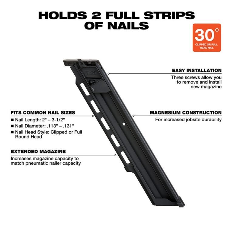 Milwaukee 48-08-2745 M18 FUEL 30-Degree Framing Nailer Extended Capacity Magazine