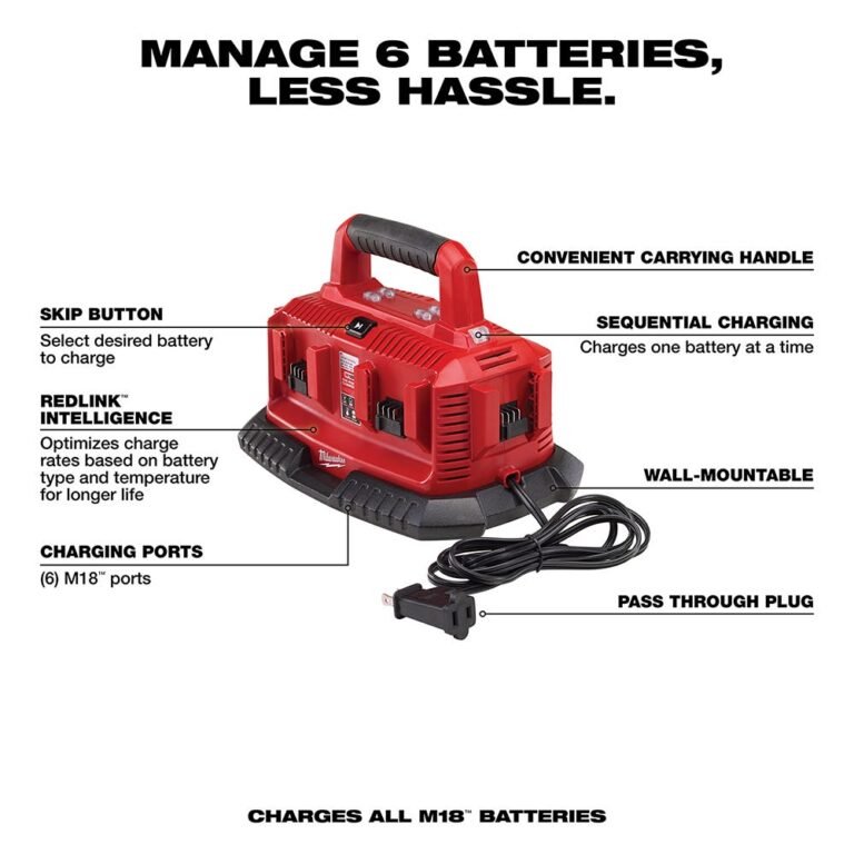 Milwaukee 48-59-1806 6 Bay Charger