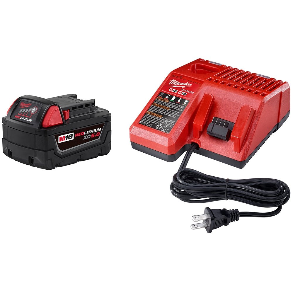 Milwaukee 48-59-1850 M18 REDLITHIUM XC5.0 System Starter Kit