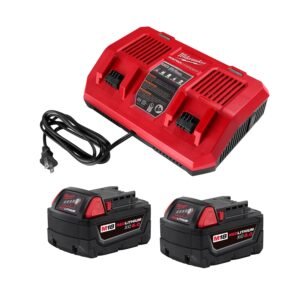 Milwaukee M18 Lithium-Ion Dual 5.0Ah Battery & Dual-Bay Charger Starter Kit