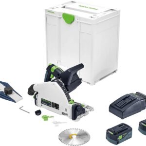 Festool 577677 TSC 55 K Cordless Track Saw 5.0Ah Kit with Kickback Stop