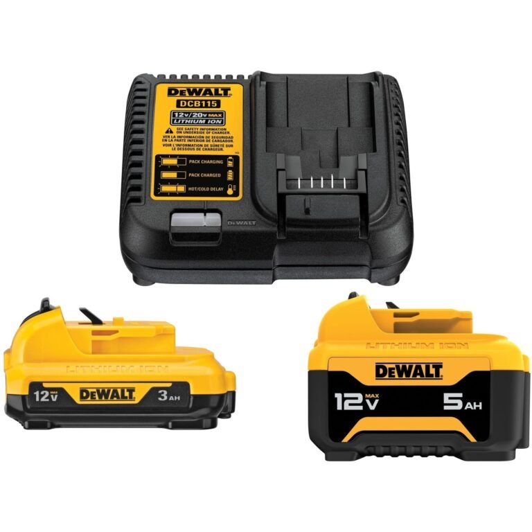 DeWALT DCB135C 12V Starter Kit 3Ah and 5Ah Battery with Charger