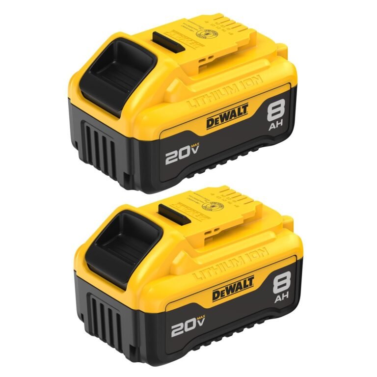 DeWalt DCB208-2 20V Max 8.0Ah Lithium Ion Battery, 2-Pack