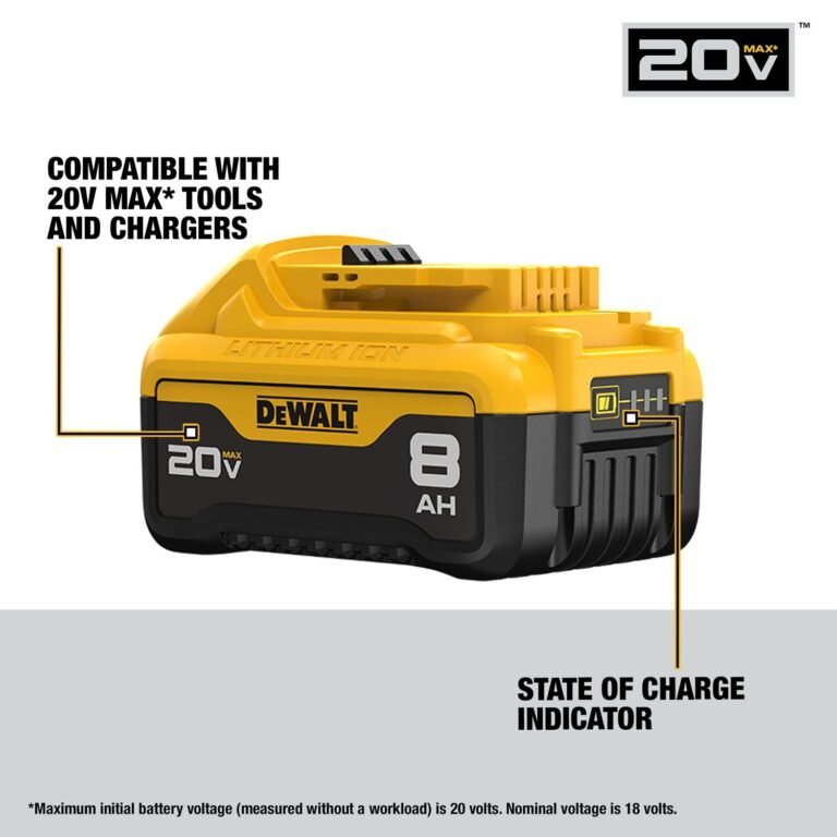 DeWalt DCB208-2 20V Max 8.0Ah Lithium Ion Battery, 2-Pack