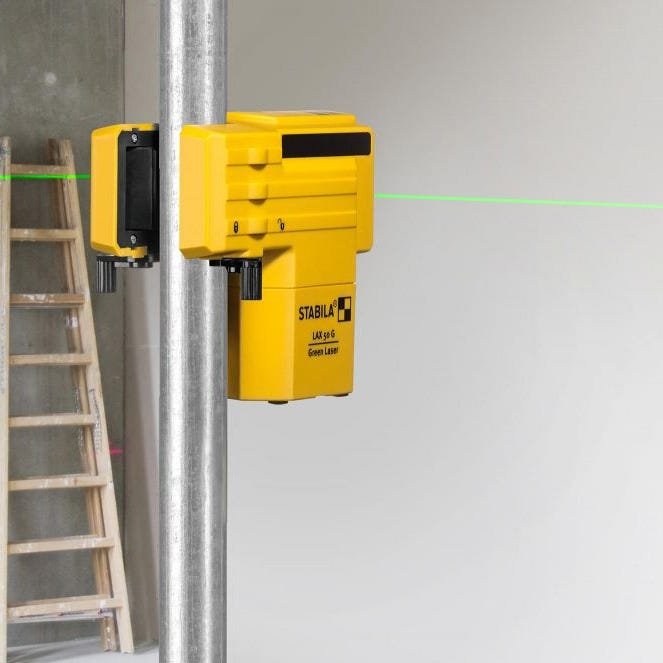 Stabila 03265GP LAX 50 Green Cross-Line Laser Level Set with Pole