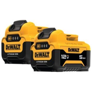 DeWALT DCB126 12V MAX XR 5.0Ah Lithium Ion Battery, 2-Pack