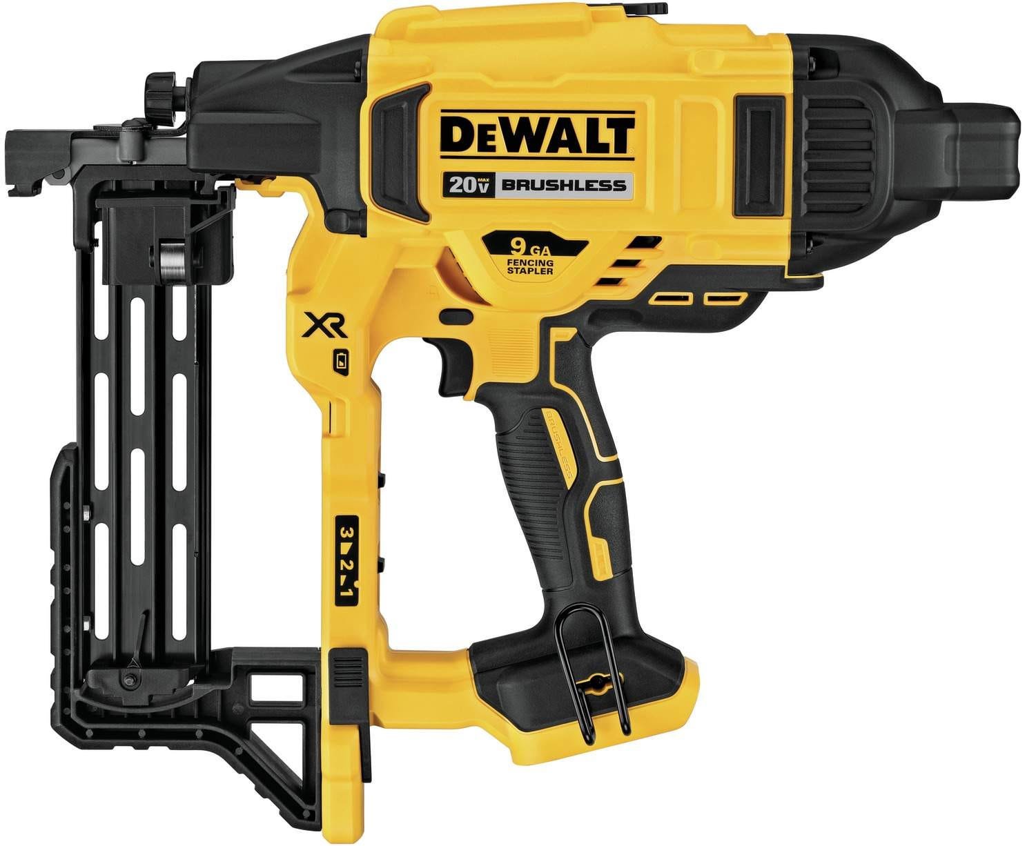 DeWALT DCFS950B 20V MAX XR Brushless 9-Gauge Fencing Stapler, Tool Only
