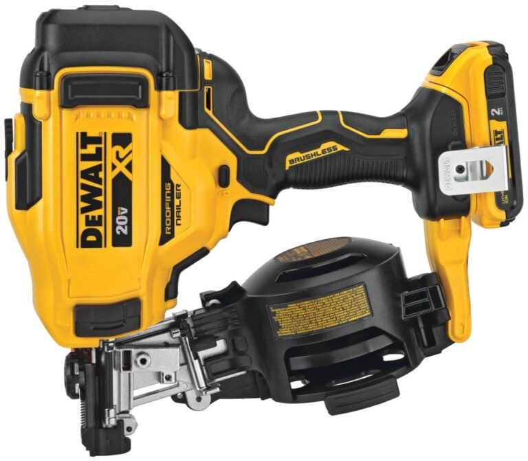 DeWALT DCN45RND1 20V MAX 15-Degree Cordless Coil Roofing Nailer 2.0Ah Kit