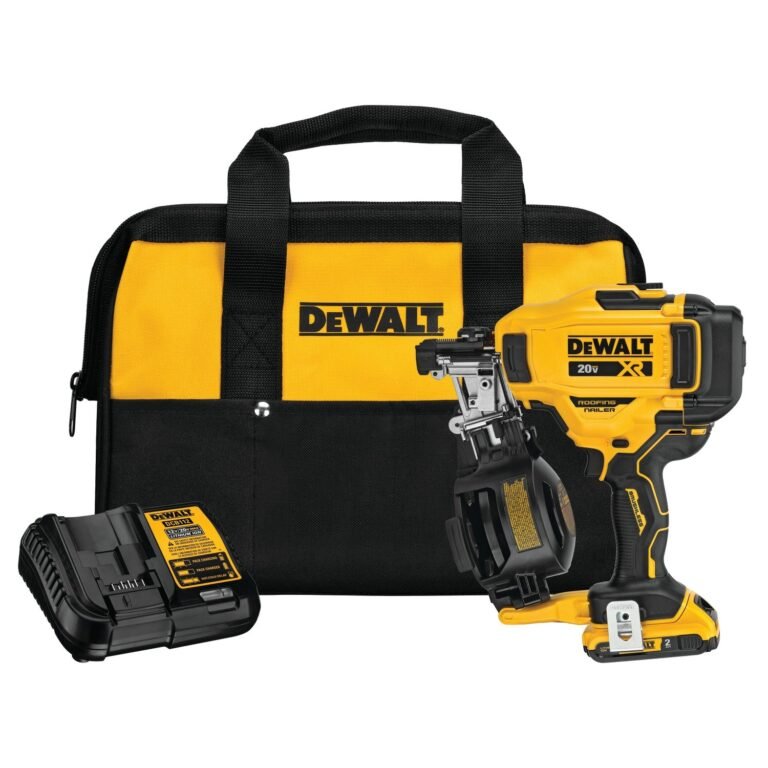 DeWALT DCN45RND1 20V MAX 15-Degree Cordless Coil Roofing Nailer 2.0Ah Kit