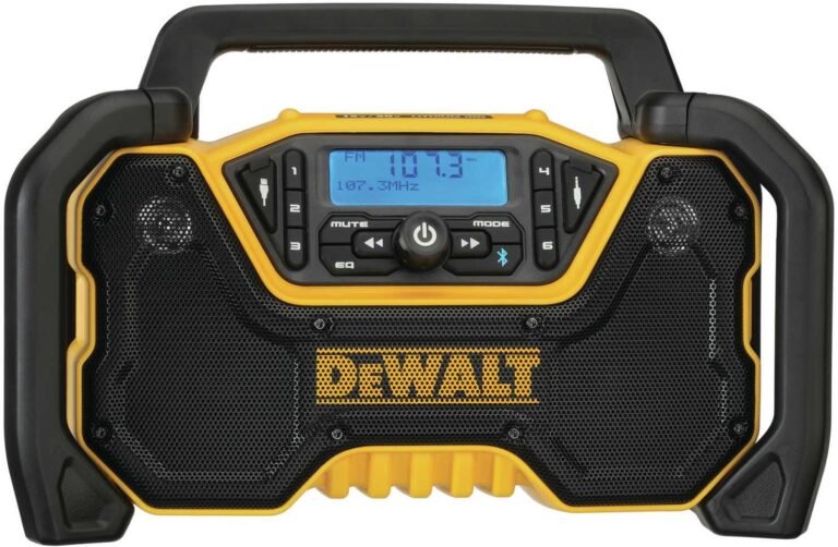 DeWALT DCR028B 12V/20V/60V Max Bluetooth Cordless Jobsite Radio, Tool Only