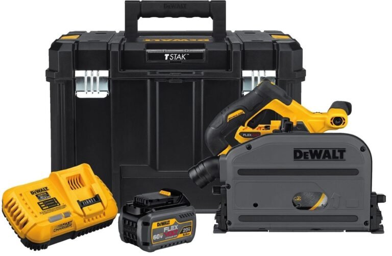DeWalt DCS520T1 60V Max 6-1/2-Inch Cordless FlexVolt Track Saw 6.0Ah Kit