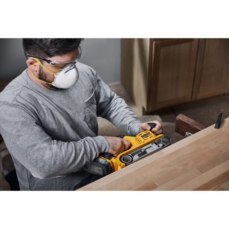 DeWALT DCW220B 20V MAX XR 3 in. x 21 in. Brushless Belt Sander, Tool Only