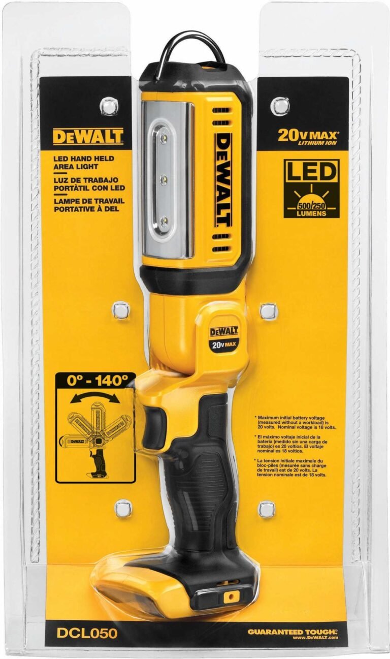 DeWalt DCL050 20V MAX LED Hand Held Area Light, Tool Only