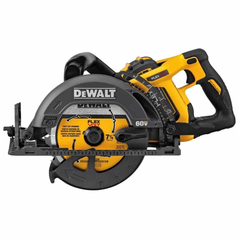 DeWalt DCS577X1 Flexvolt 60V MAX 7-1/4-Inch Worm Drive Style Saw, 9.0Ah
