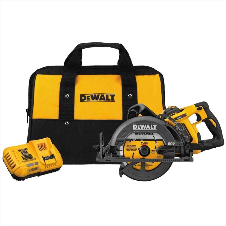 DeWalt DCS577X1 Flexvolt 60V MAX 7-1/4-Inch Worm Drive Style Saw, 9.0Ah
