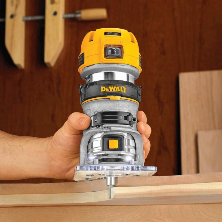 DeWalt DWP611 Corded 1.25 HP MAX Torque Variable Speed Compact Router with LED’s