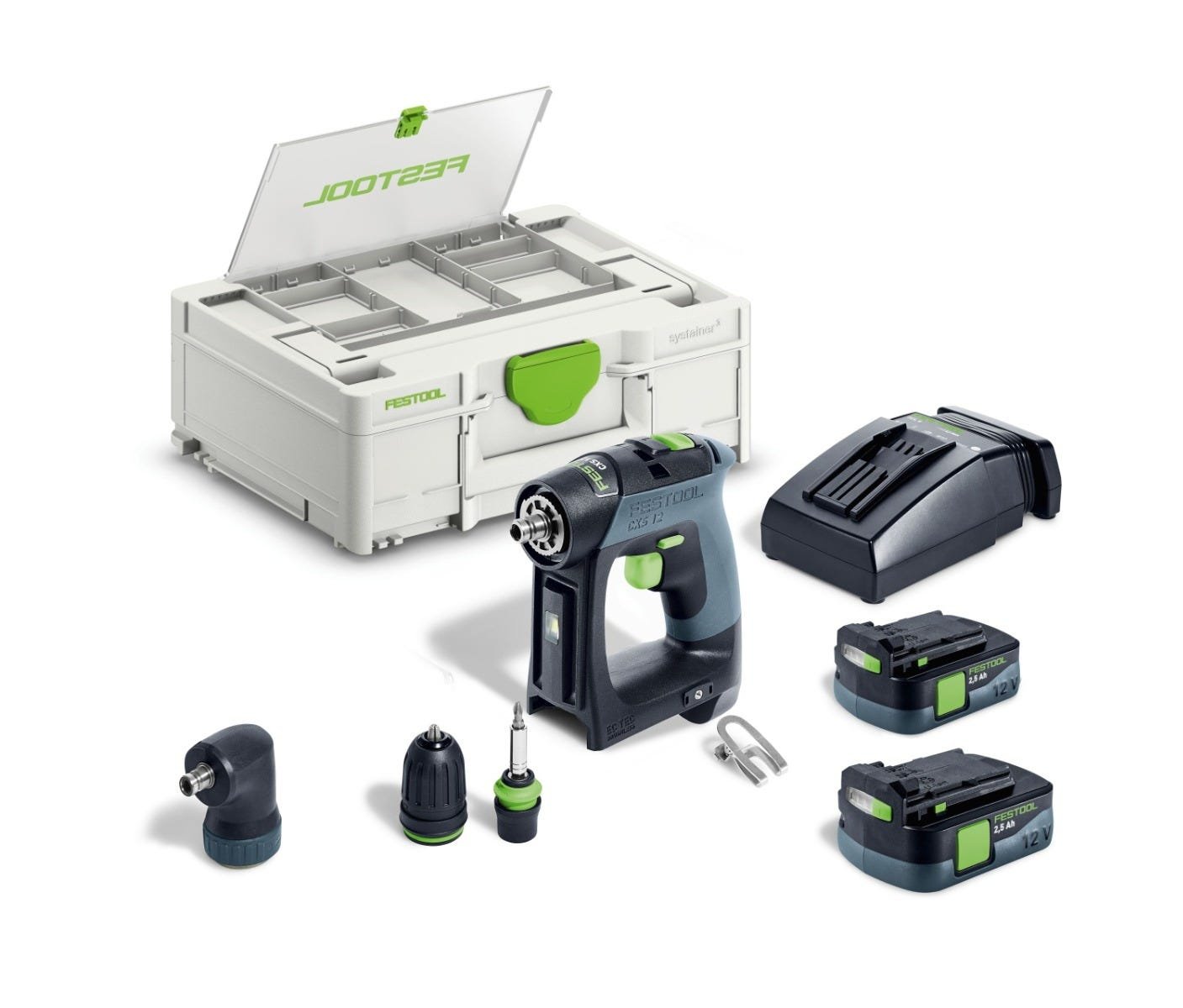 Festool 576869 CXS 12 SET 2.5Ah Cordless Drill Kit