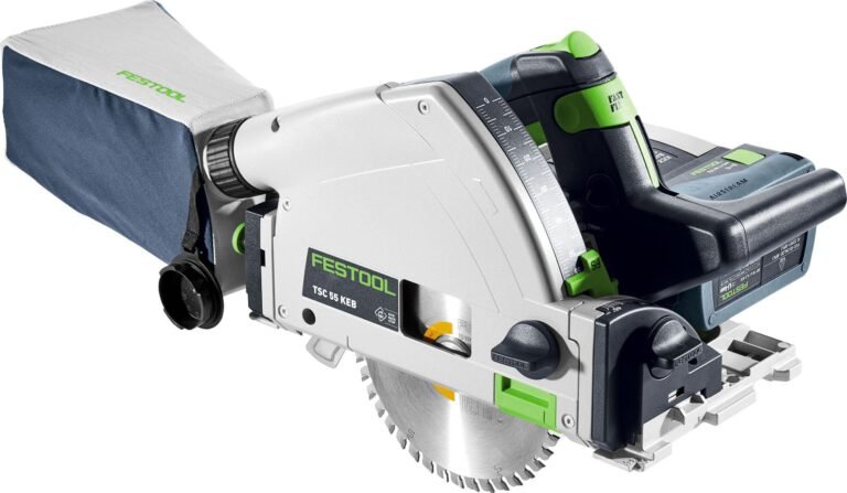 Festool 577677 TSC 55 K Cordless Track Saw 5.0Ah Kit with Kickback Stop