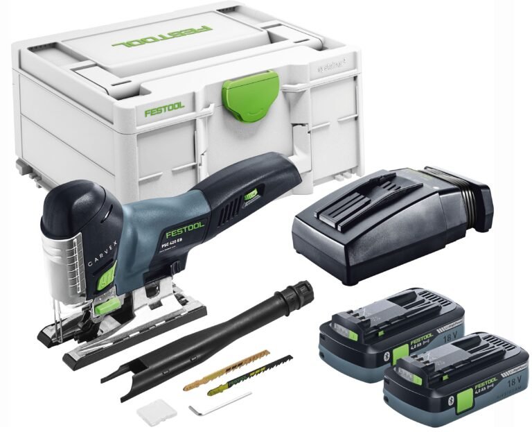 Festool 576527 PSC 420 EB Cordless Carvex Jigsaw Bluetooth 4.0Ah Kit with Systainer3