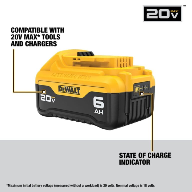 Dewalt DCB206-2 20V MAX PREMIUM 6.0Ah Batteries, 2-Pack