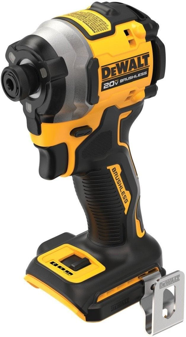 DeWALT DCF850B ATOMIC 20V MAX* 1/4 -in. Brushless Cordless 3-Speed Impact Driver, Tool Only