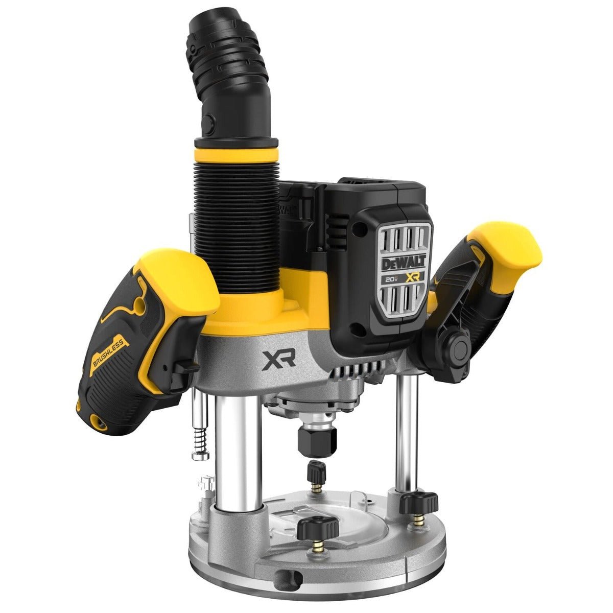 DeWalt DCW620B 20V MAX XR 2-1/4 Peak HP Plunge Router w/ 1/4-in. and 1/2-in. Collets, Tool Only