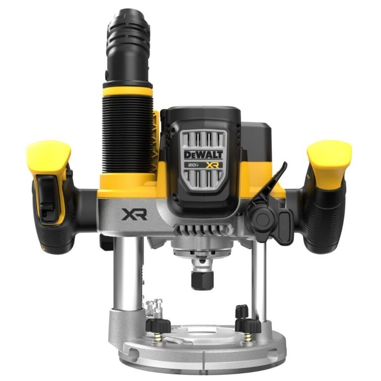 DeWalt DCW620B 20V MAX XR 2-1/4 Peak HP Plunge Router w/ 1/4-in. and 1/2-in. Collets, Tool Only