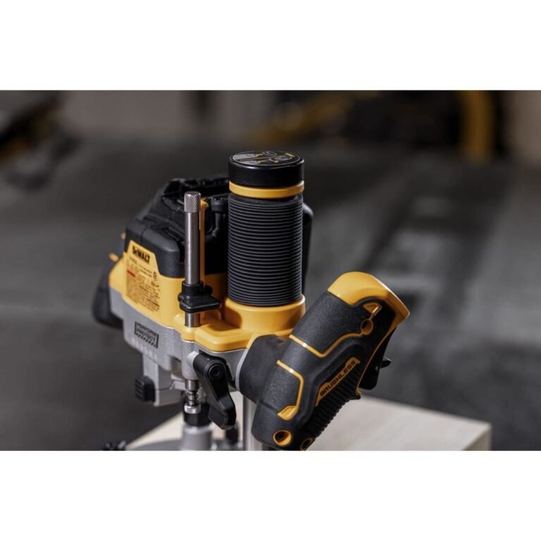DeWalt DCW620B 20V MAX XR 2-1/4 Peak HP Plunge Router w/ 1/4-in. and 1/2-in. Collets, Tool Only