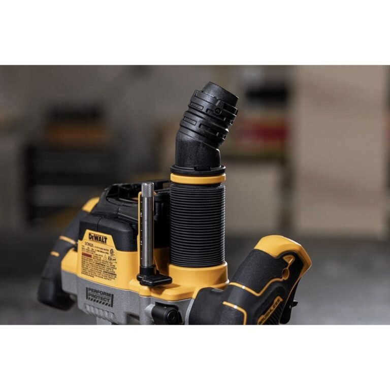 DeWalt DCW620B 20V MAX XR 2-1/4 Peak HP Plunge Router w/ 1/4-in. and 1/2-in. Collets, Tool Only