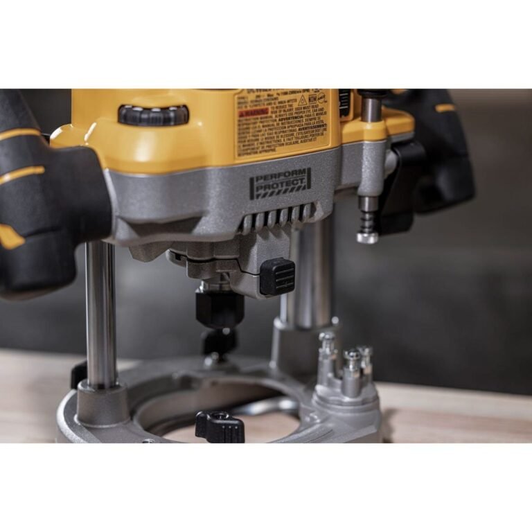 DeWalt DCW620B 20V MAX XR 2-1/4 Peak HP Plunge Router w/ 1/4-in. and 1/2-in. Collets, Tool Only