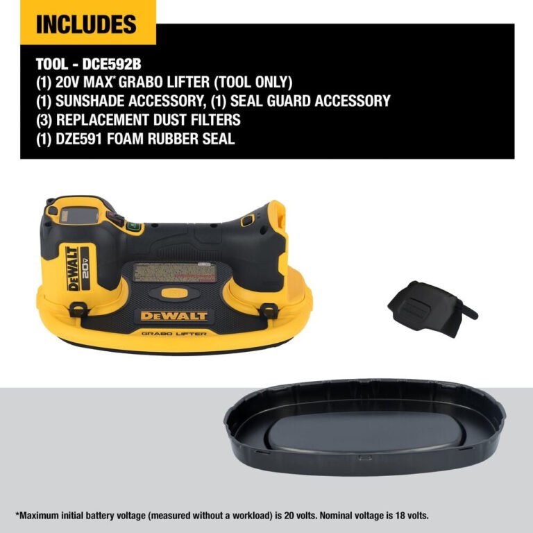DeWalt DCE592B 20V MAX* GRABO Lifter, Tool Only