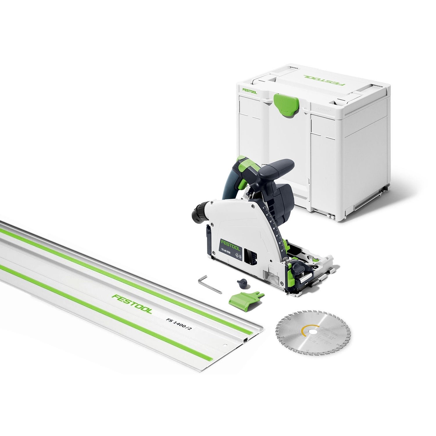 Festool 577422 TS 60 KEB-F-Plus-FS Plunge Cut Track Saw Set w/ 55-in. Guide Rail