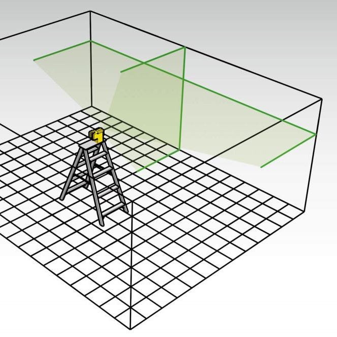 Stabila 03265GP LAX 50 Green Cross-Line Laser Level Set with Pole