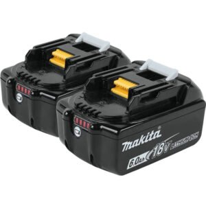 Makita BL1860B-2 18V LXT Lithium-Ion 6.0Ah Battery, 2/pk