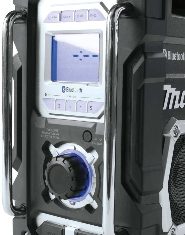 Makita XRM06B 18V LXT / 12V max CXT Lithium”â€˜Ion Cordless/Corded Bluetooth Job Site Radio, Tool Only