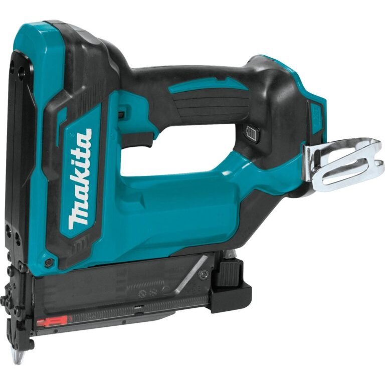Makita XTP02Z 18V LXT Lithium-Ion Cordless 1-3/8″ Pin Nailer, 23 Ga., Tool Only