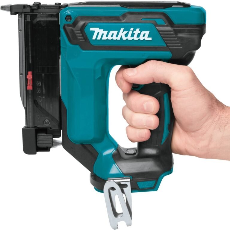 Makita XTP02Z 18V LXT Lithium-Ion Cordless 1-3/8″ Pin Nailer, 23 Ga., Tool Only