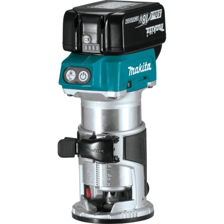 Makita XTR01T7 18V LXT Lithium-Ion Brushless Cordless Compact Router Kit (5.0Ah)