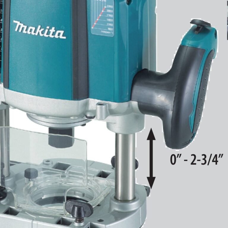 Makita RP2301FC Corded 3-1/4 HP* Plunge Router, with Variable Speed