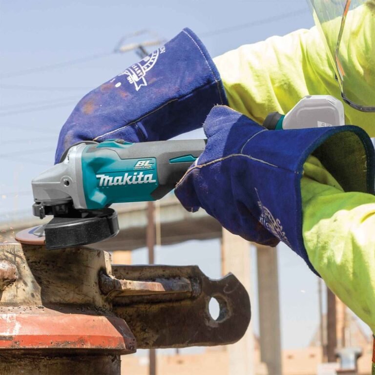 Makita XAG04Z 18V LXT Lithium-Ion Brushless Cordless 4-1/2″Â / 5″ Cut-Off/Angle Grinder, Tool Only