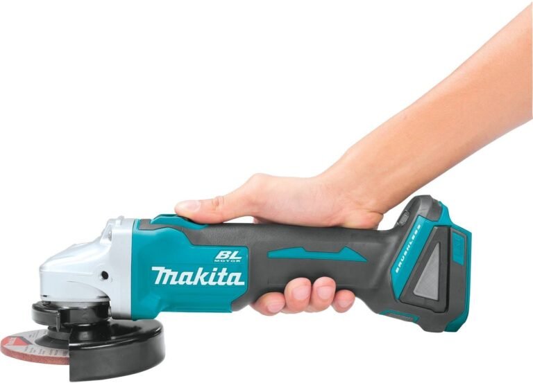 Makita XAG04Z 18V LXT Lithium-Ion Brushless Cordless 4-1/2″Â / 5″ Cut-Off/Angle Grinder, Tool Only