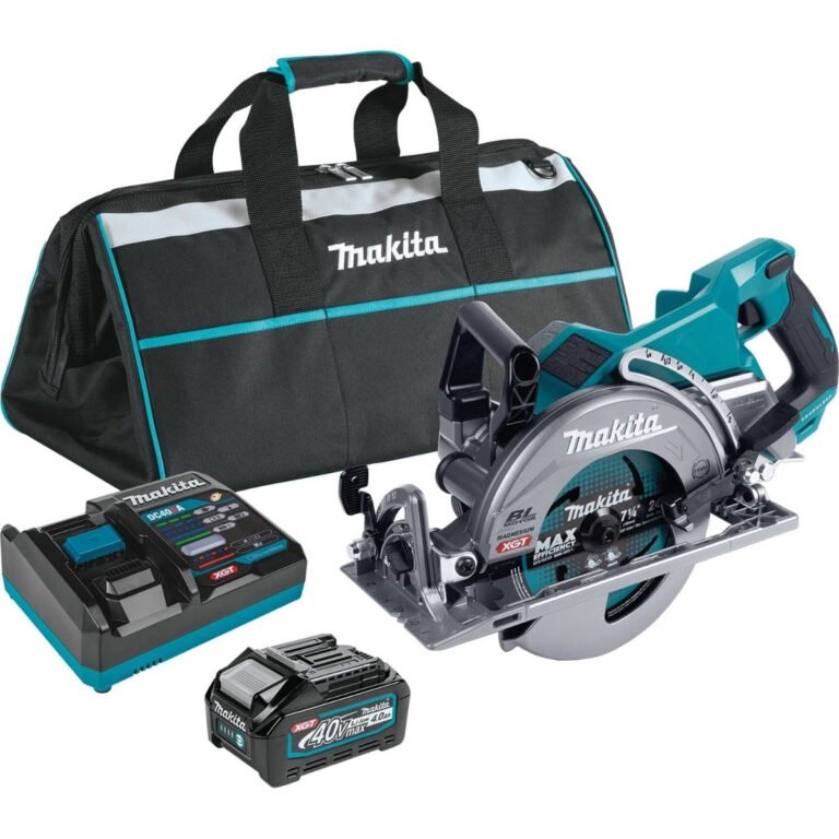 Makita GSR01M1 40V max XGT Brushless Cordless Rear Handle 7-1/4″ Circular Saw Kit (4.0Ah)